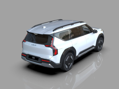 Kia EV9 2023 HQ interior 3D Model