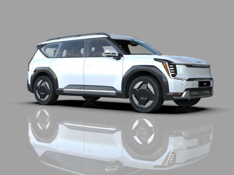 Kia EV9 2023 HQ interior 3D Model