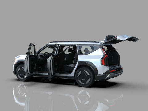 Kia EV9 2023 HQ interior 3D Model