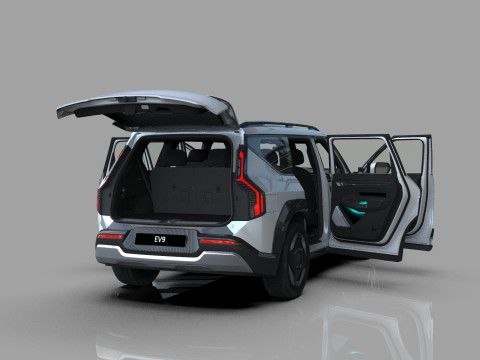 Kia EV9 2023 HQ interior 3D Model