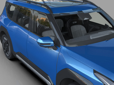 Kia EV9 2023 HQ interior 3D Model