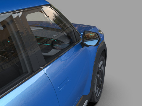 Kia EV9 2023 HQ interior 3D Model