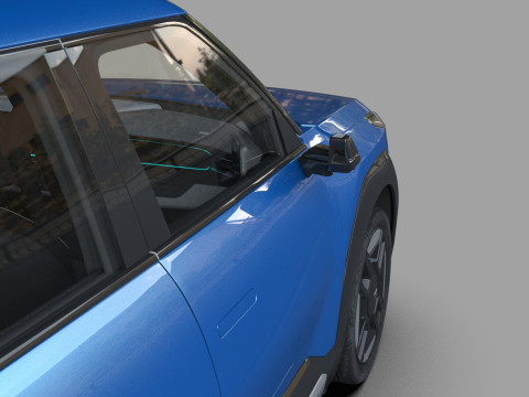 Kia EV9 2023 HQ interior 3D Model