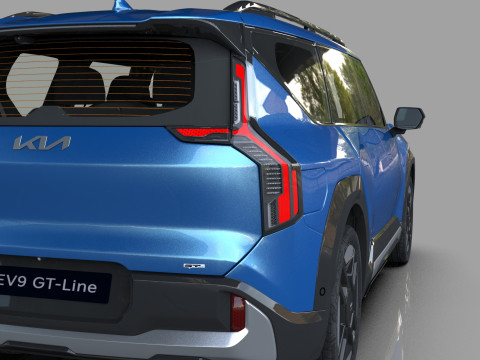 Kia EV9 2023 HQ interior 3D Model