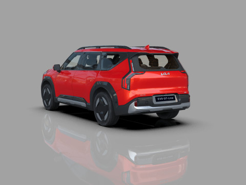 Kia EV9 2023 HQ interior 3D Model