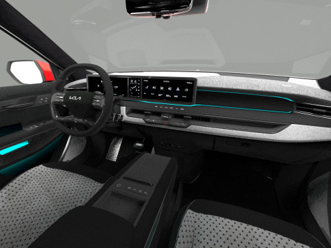 Kia EV9 2023 HQ interior 3D Model