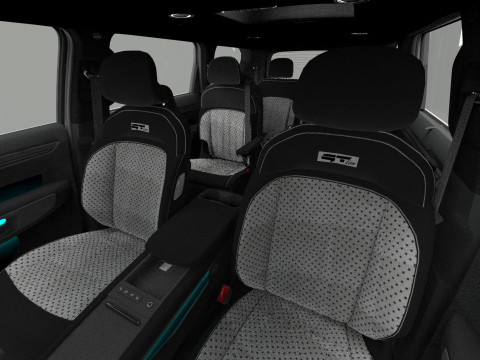 Kia EV9 2023 HQ interior 3D Model