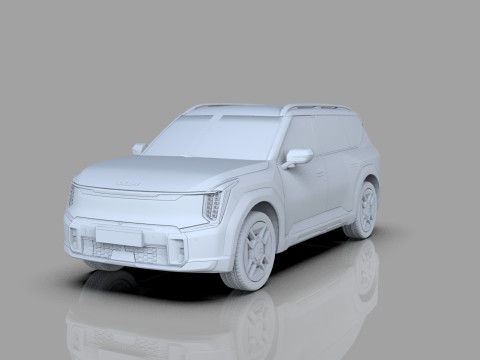 Kia EV9 2023 HQ interior 3D Model
