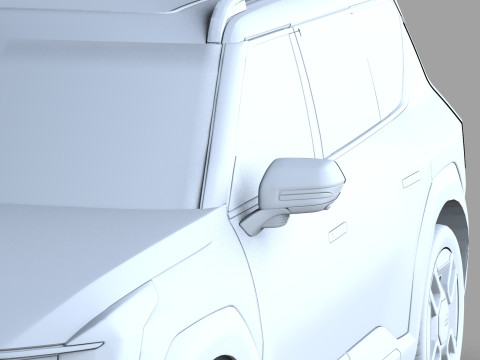 Kia EV9 2023 HQ interior 3D Model