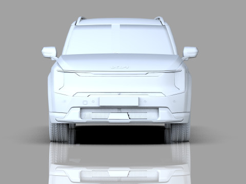 Kia EV9 2023 HQ interior 3D Model