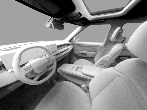 Kia EV9 2023 HQ interior 3D Model