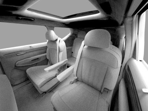 Kia EV9 2023 HQ interior 3D Model