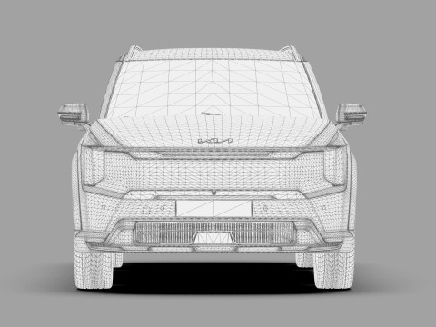 Kia EV9 2023 HQ interior 3D Model
