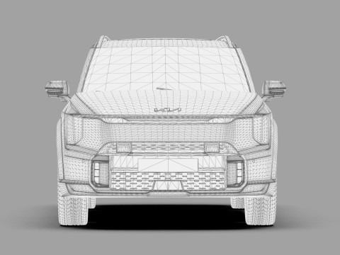 Kia EV9 2023 HQ interior 3D Model