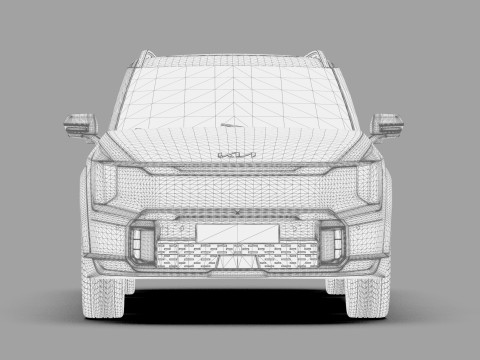 Kia EV9 2023 HQ interior 3D Model