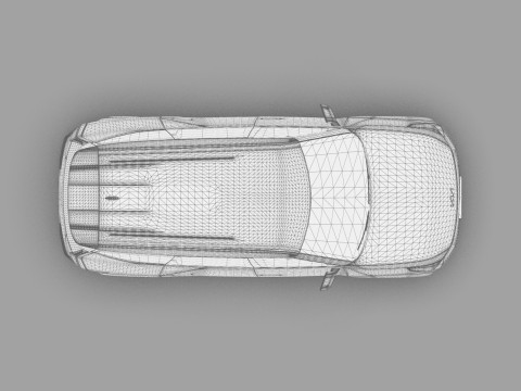 Kia EV9 2023 HQ interior 3D Model