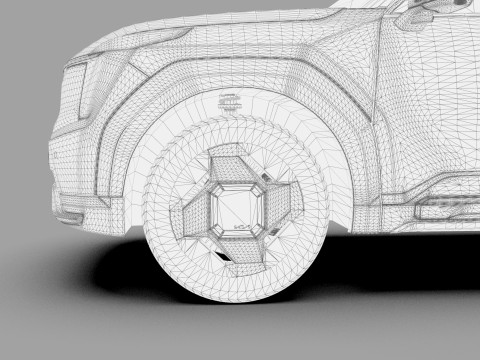 Kia EV9 2023 HQ interior 3D Model
