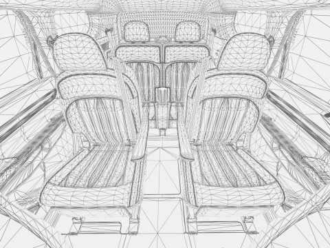 Kia EV9 2023 HQ interior 3D Model