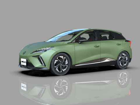 MG MG4 EV 2022 HQ interior Modèle 3D