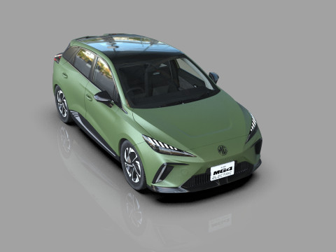 MG MG4 EV 2022 HQ interior Modèle 3D