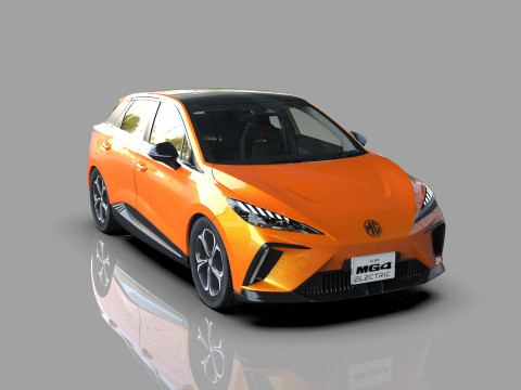 MG MG4 EV 2022 HQ interior Modèle 3D