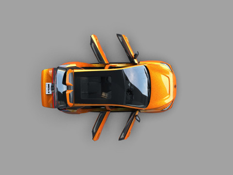 MG MG4 EV 2022 HQ interior Modèle 3D