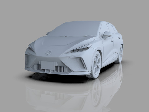 MG MG4 EV 2022 HQ interior Modèle 3D