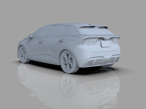 MG MG4 EV 2022 HQ interior Modèle 3D