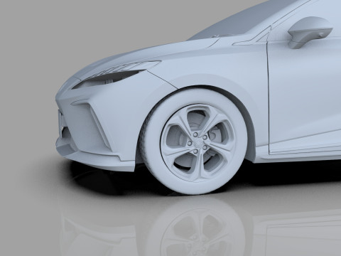 MG MG4 EV 2022 HQ interior Modèle 3D