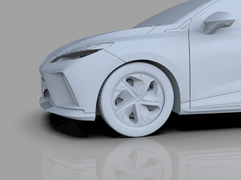 MG MG4 EV 2022 HQ interior Modèle 3D