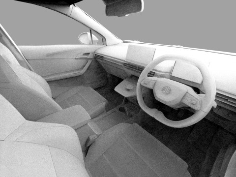 MG MG4 EV 2022 HQ interior Modèle 3D