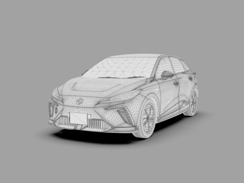 MG MG4 EV 2022 HQ interior Modèle 3D