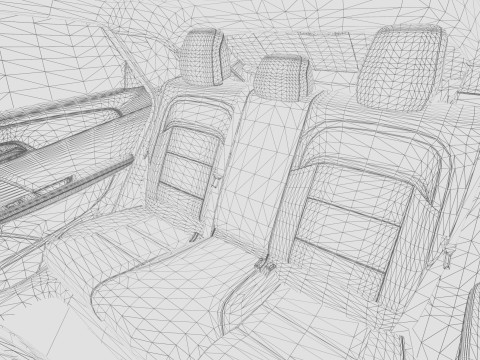 MG MG4 EV 2022 HQ interior Modèle 3D
