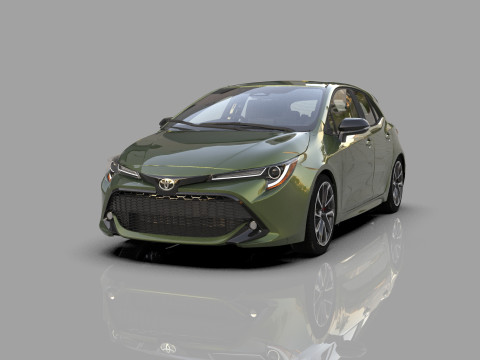 Toyota Auris 2020 HQ interior 3D Model