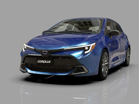 Toyota Corolla sport hatchback 2020-2024 HQ interior 3Dモデル