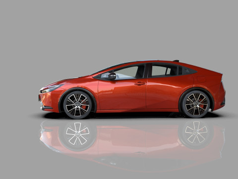 Toyota prius 2023 HQinterior 3D Модель