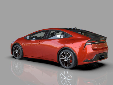 Toyota prius 2023 HQinterior 3D Модель