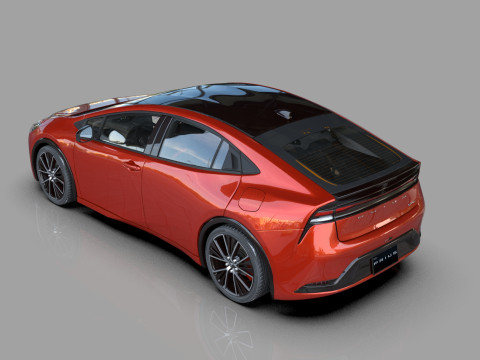 Toyota prius 2023 HQinterior 3D Модель