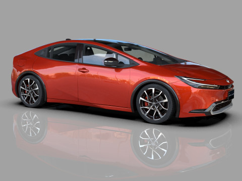 Toyota prius 2023 HQinterior 3D Модель