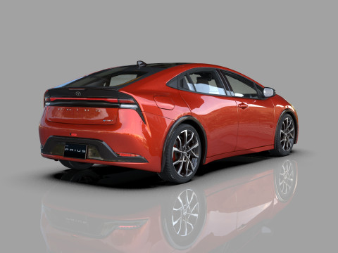 Toyota prius 2023 HQinterior 3D Модель