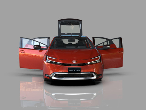 Toyota prius 2023 HQinterior 3D Модель