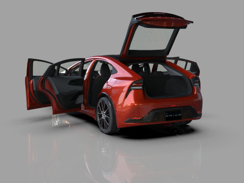 Toyota prius 2023 HQinterior 3D Модель