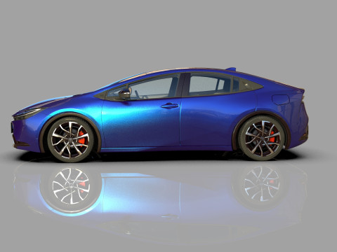 Toyota prius 2023 HQinterior 3D Модель