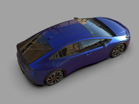 Toyota prius 2023 HQinterior 3D Модель