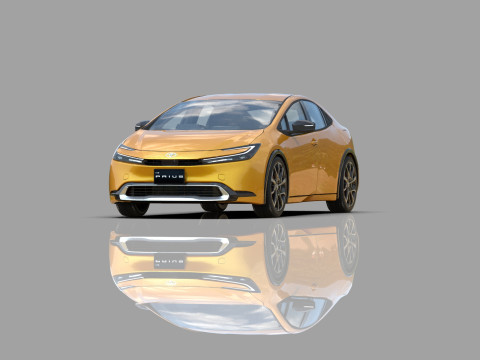Toyota prius 2023 HQinterior 3D Модель