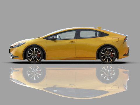 Toyota prius 2023 HQinterior 3D Модель