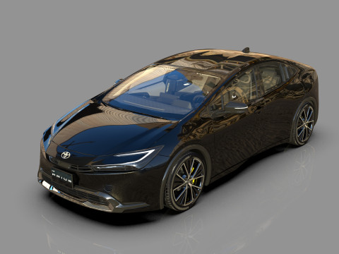 Toyota prius 2023 HQinterior 3D Модель