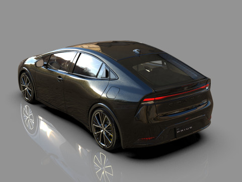 Toyota prius 2023 HQinterior 3D Модель