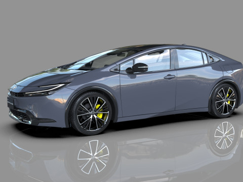 Toyota prius 2023 HQinterior 3D Модель