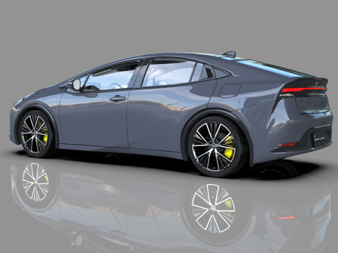 Toyota prius 2023 HQinterior 3D Модель